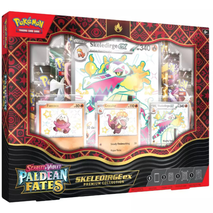 Pokémon - Paldean Fates Skeledirge EX Premium Collection